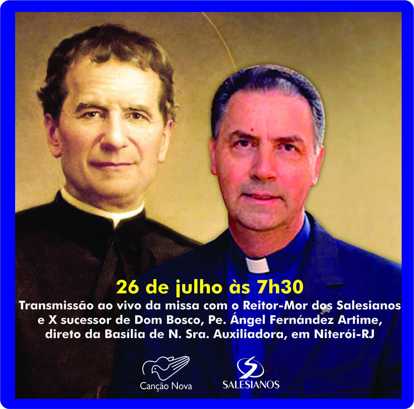 TV Canção Nova transmitirá missa presidida pelo Reitor-Mor no domingo