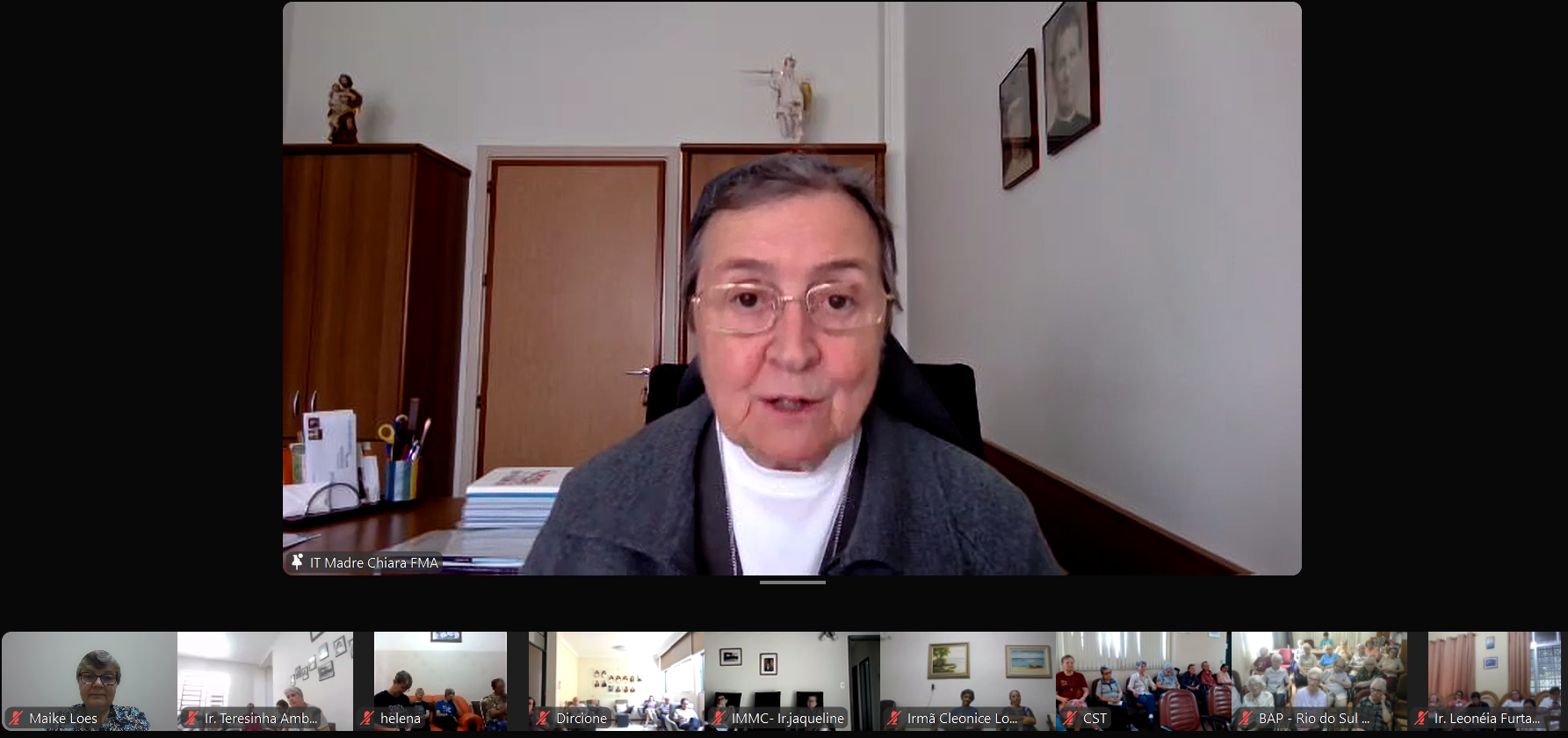 Comunidades religiosas das Filhas de Maria Auxiliadora, de todo o Brasil, participam de encontro com a Superiora Geral, Madre Chiara Cazzuola