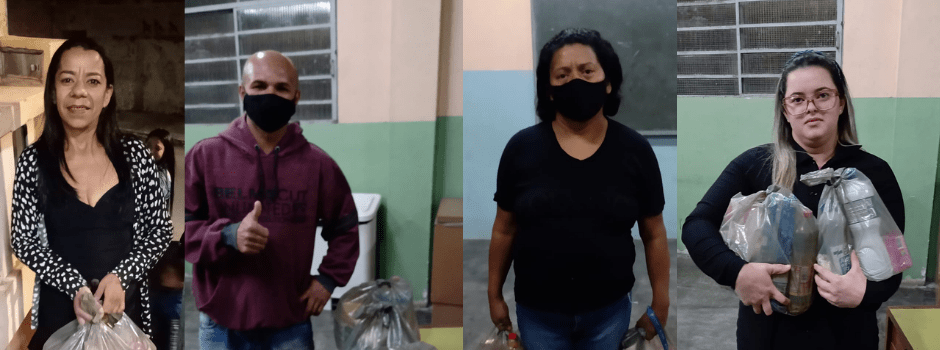 Alunos do Instituto Madre Mazzarello realizam doação de Kits de alimento e higiene